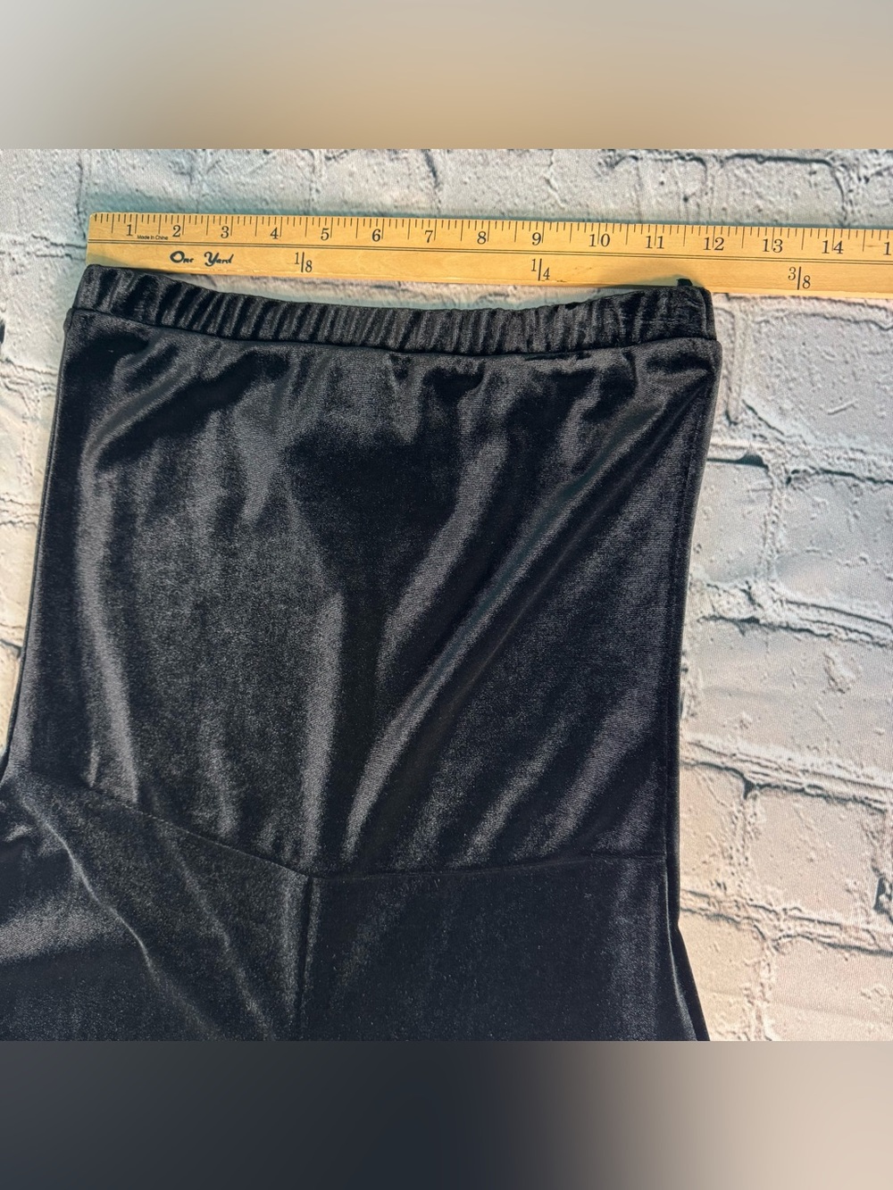 Eliza J Black Velvet Strapless Wide-Leg Cropped Leg Jumpsuit Evening Size Small - Picture 5 of 12